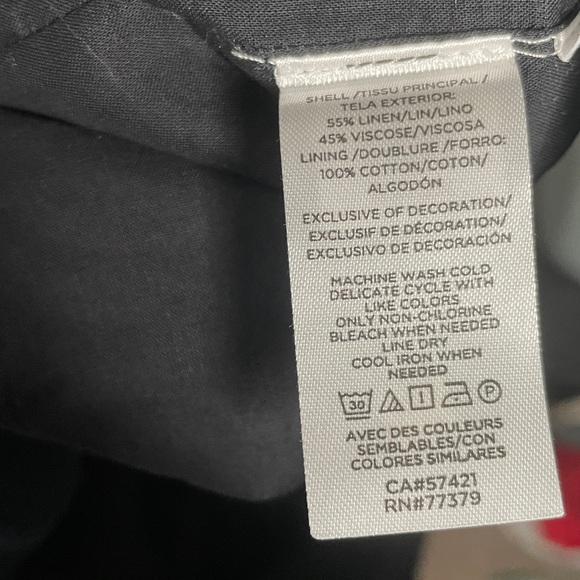 NWT Ann Taylor Linen Blend Short Sleeve Midi Dress - Picture 8 of 8